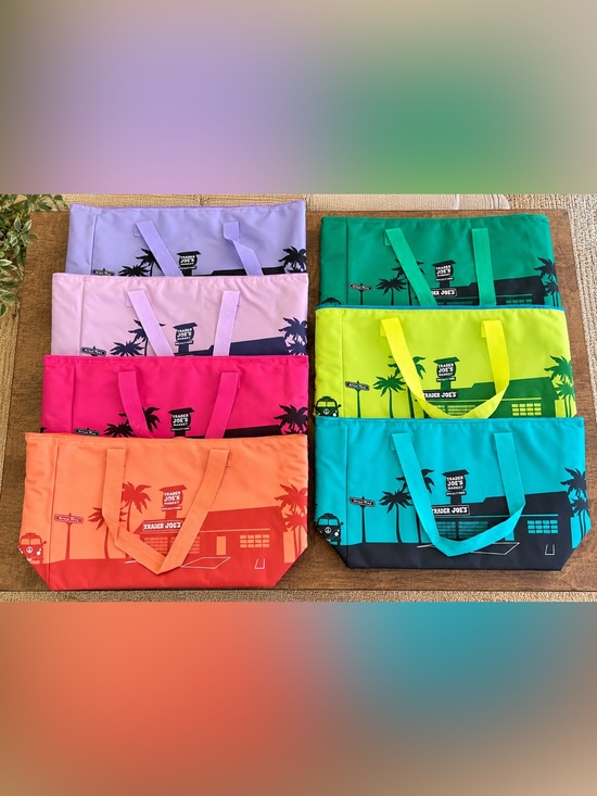 Trader Joe'S Other - Trader Joe’s 7 Large Insulated Tote Bag Collection Rare Limited Colors Viral